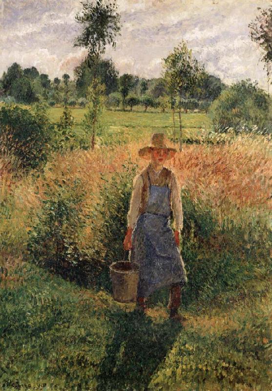 The Gardener,Afternoon Sun,Eragny, Camille Pissarro